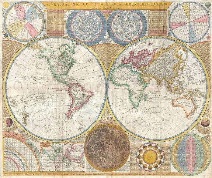 a close up of a map of the world, inspired by William Hoare, listing image, rays, various artists, full height view
