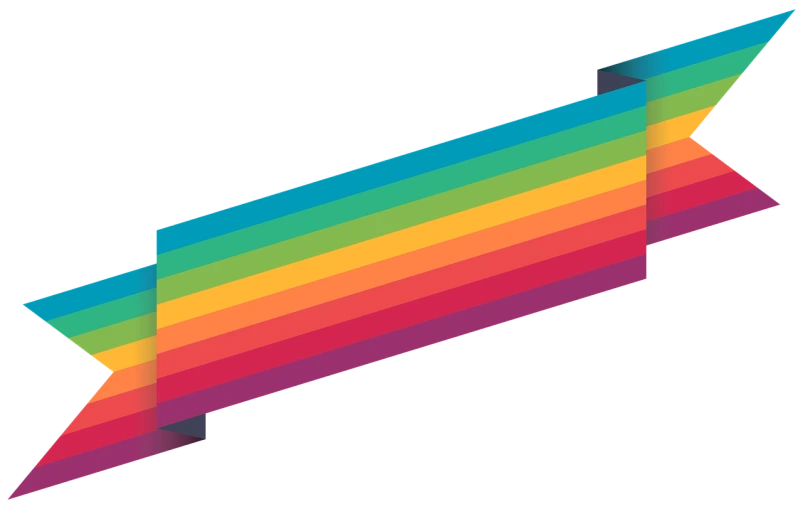 a rainbow colored arrow on a black background, concept art, inspired by Okuda Gensō, wide ribbons, zx spectrum color palette, style of tim hildebrandt, no gradients