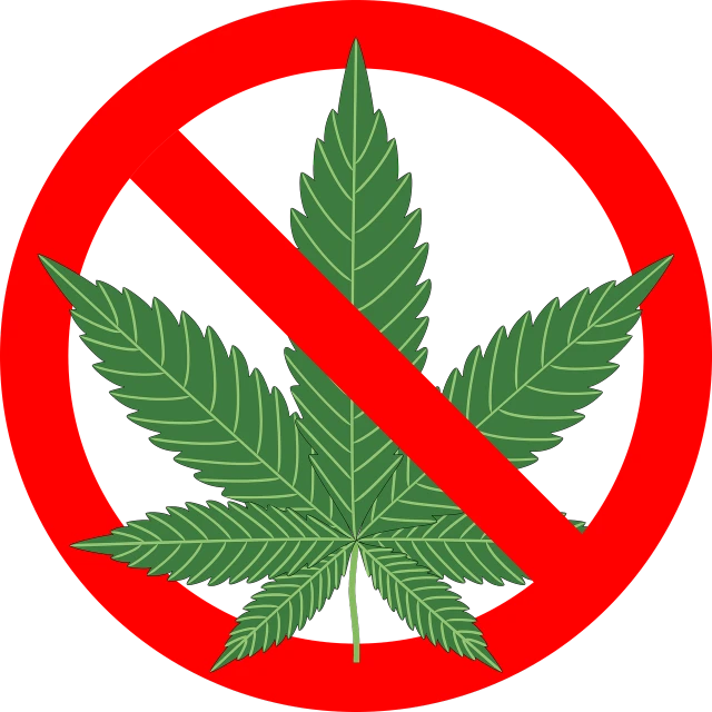 a red stop sign with a marijuana leaf in it, a cartoon, stuckism, no logo!!!, (((high tech, 10, no animals