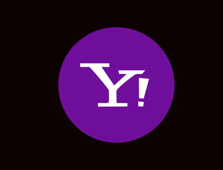 the yahoo logo in a purple circle, flickr, process art, yand.re, breeding, cowboy, ad image