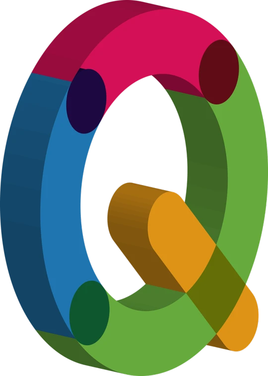 a colorful circle with a pencil sticking out of it, a screenshot, by Quinton Hoover, 2 d logo, on the qt, rainbow tubing, clockwork