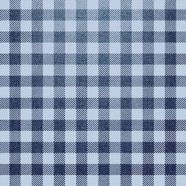 a blue and white plaid fabric, a digital rendering, by Shinji Aramaki, cold tone gradient background, background ( dark _ smoke ), denim, halftone pattern