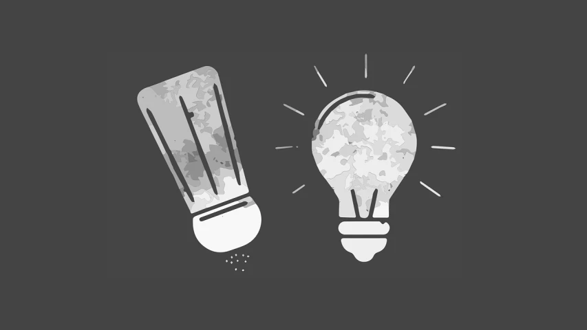 a couple of light bulbs sitting next to each other, concept art, inspired by Heinz Edelman, pixabay, conceptual art, trend on behance illustration, stippled light, stencil, promo image