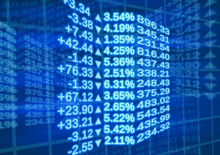 a computer screen with a lot of numbers on it, a digital rendering, trading stocks, high res photo, dsrl photo