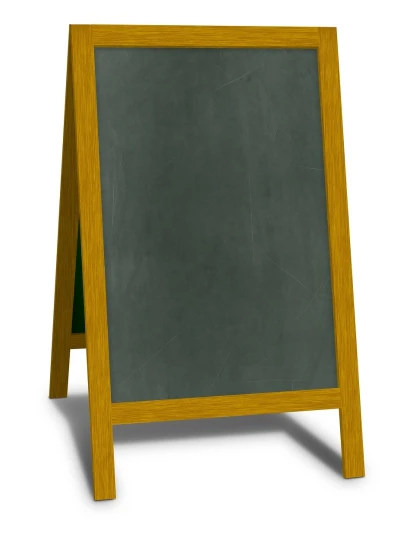 a close up of a chalk board on a white background, a picture, by John Murdoch, stand, cad, istockphoto, lemon