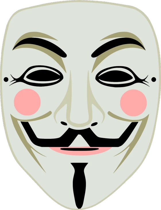 a guy wearing a v for vendette mask, vector art, pixabay, dada, communist clown, clear [[bronze]] face [mask], stock photo