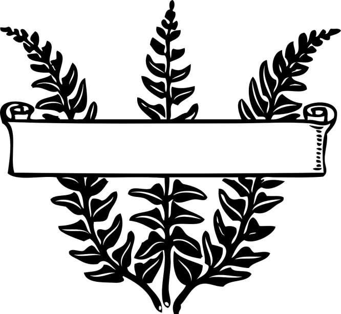 a black and white picture of fireworks and a banner, lineart, cg society, hurufiyya, has a laurel wreath, solid black #000000 background, untextured, bar background