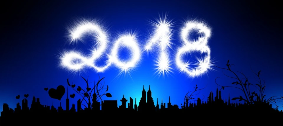fireworks spelling out the word boo in front of a city skyline, by January Suchodolski, trending on pixabay, happening, dark blue, 2018, vector design, city buildings on top of trees