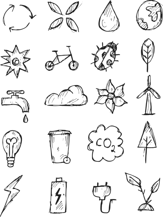 a bunch of drawings on a blackboard, concept art, by Odhise Paskali, trending on unsplash, renewable energy, seamless pattern design, icon, vertical wallpaper