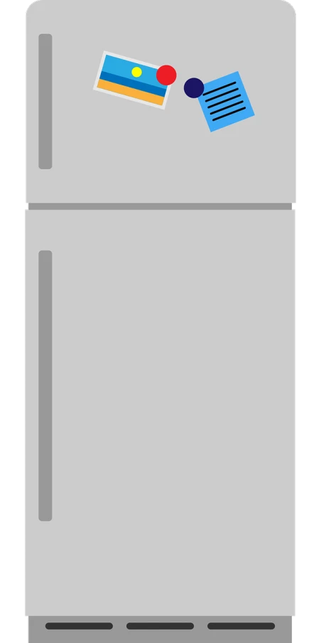 a refrigerator with a credit card sticking out of it, lineart, reddit, minimalism, black backround. inkscape, iphone screenshot, 2020, ((monolith))