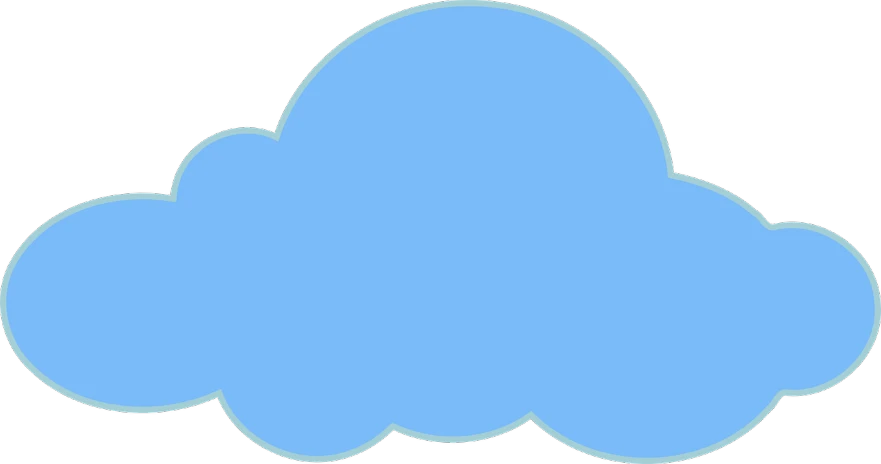 a blue cloud on a black background, a screenshot, inspired by Stan and Jan Berenstain, conceptual art, logo without text, 1 8, light blue background, clipart