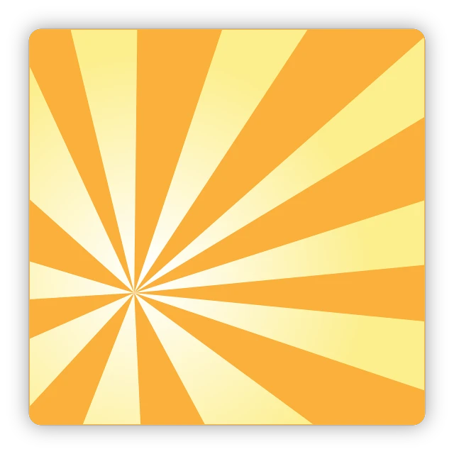 a yellow sunburst background with a black border, inspired by Shūbun Tenshō, abstract illusionism, game icon asset, orange racing stripes, no text!, with a square
