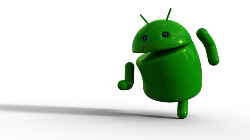 a green android character standing in front of a black background, a 3D render, trending on cg society, tilted camera angle, 4 k product photo, delightful, olive