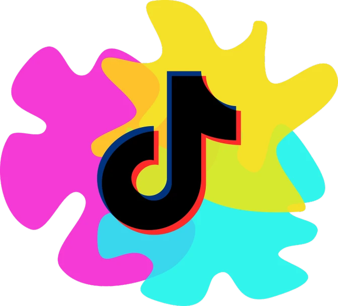 a colorful icon with the letter j on it, by artist, trending on dribble, tiktok, on amino, colorful glow, splotch