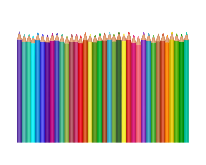 a row of colored pencils on a black background, a digital rendering, vector background, 4 k hd wallpaper illustration, uniform background, drawn with photoshop