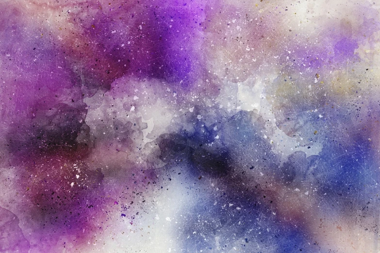 a close up of a purple and blue painting, a watercolor painting, by Daniel Taylor, shutterstock, space art, stars background, 64x64, yummy, highly detailed background