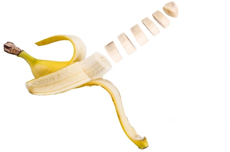 a peeled banana sitting on top of a wooden stick, an illustration of, by Robert Peak, shutterstock, hurufiyya, 9gag, slit - scan photography, contracept, grind