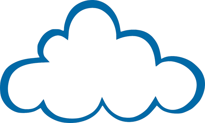 a blue cloud on a white background, an illustration of, inspired by Shūbun Tenshō, pixabay, bauhaus, cloud server, ear, seventies, halo / nimbus