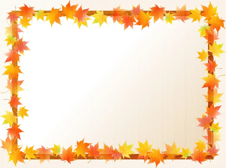 a picture of a frame made out of autumn leaves, a picture, sōsaku hanga, classroom background, crisp lines, light brown background, style of maple story
