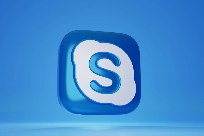 a blue and white logo on a blue background, a digital rendering, inspired by Telemaco Signorini, shutterstock, sots art, app icon, smurf, high detail product photo, telephone