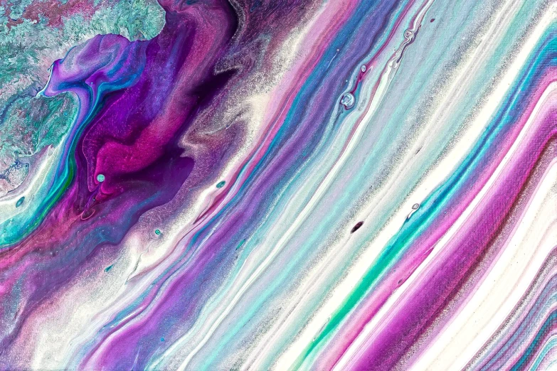 a close up of a purple and blue fluid painting, an ultrafine detailed painting, by Sophie Pemberton, trending on pexels, colorful iridescent and playful, sand swirling, beautiful vibrant colors, abstract white fluid