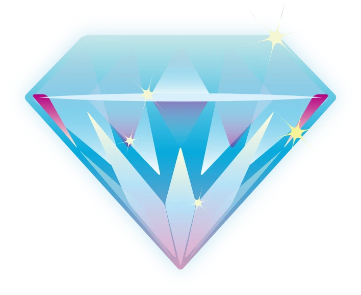 a blue diamond with stars on it, pixabay, crystal cubism, ice princess, with ornate jewelled, super, rating:g