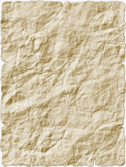 a piece of parchment paper on a white background, a digital rendering, inspired by Masamitsu Ōta, trending on pixabay, conceptual art, 1128x191 resolution, tight wrinkled cloath, brown background, ultrafine detail ”