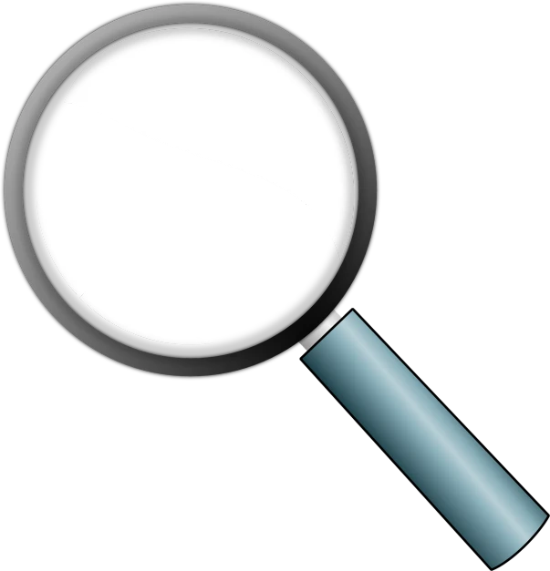 a magnifying glass on a black background, an illustration of, by Mirko Rački, pixabay, cobra, sharp focus vector centered, sake, no gradients, high detail illustration