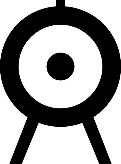 a white donut on a black background, inspired by Edo Murtić, minimalism, black circle, gong, wikimedia, musician