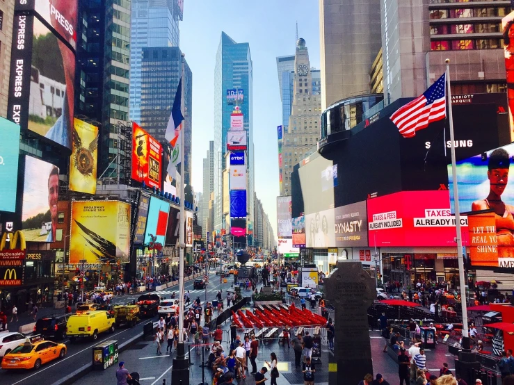 a busy city street filled with lots of traffic, a picture, time square, 🕹️ 😎 🔫 🤖 🚬, advertising photo, usa-sep 20