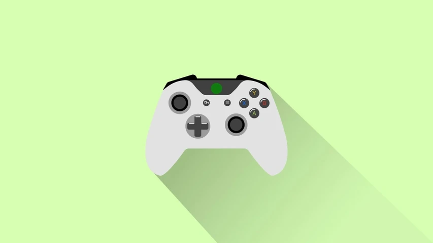 a video game controller on a green background, a minimalist painting, minimalism, flat icon, on a pale background, avatar image, xbox