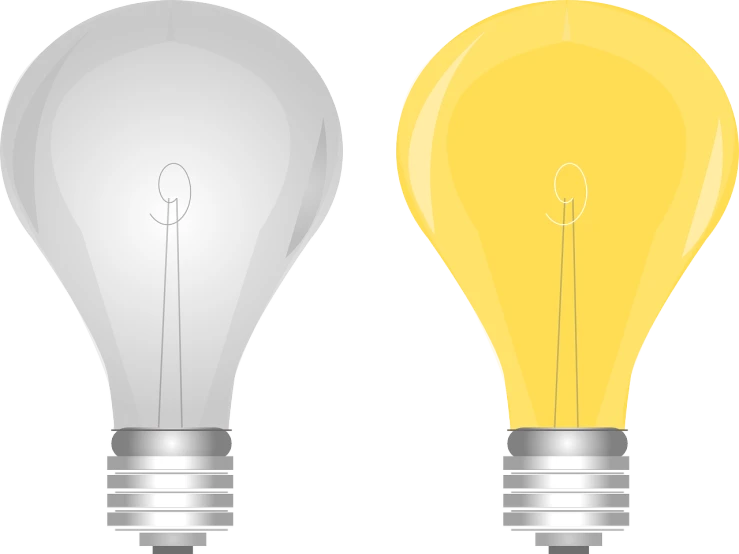 a light bulb and a inca inca inca inca inca inca inca inca inca inca inca inca inca, a digital rendering, by Randy Post, pixabay, bauhaus, silver and yellow color scheme, two colors, lamp ( ( ( gym ) ) ) ), vector illustration