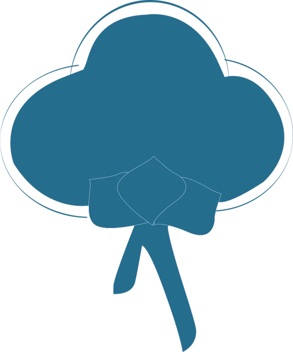 a cloud with a piece of paper stuck to it, inspired by Masamitsu Ōta, deviantart, sōsaku hanga, ornamental bow, black and blue scheme, teal uniform, lotus