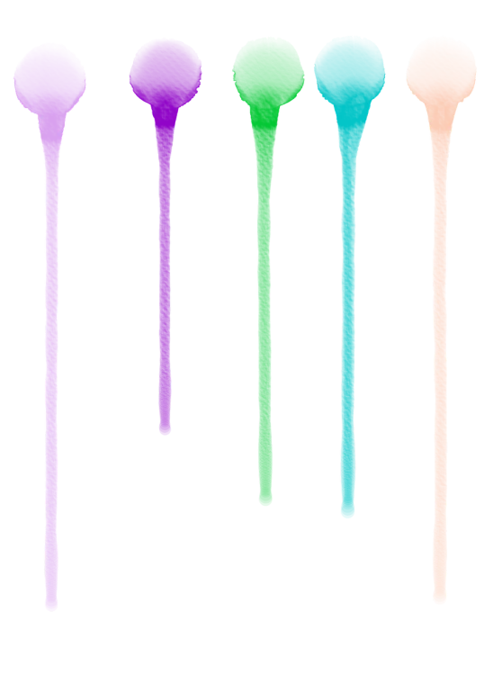 a row of different colored spoons on a black background, inspired by Lucio Fontana, crayon art, inverted neon rainbow drip paint, phone background, drippy, color picture