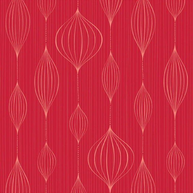 a red wallpaper with a pattern on it, a digital rendering, inspired by Katsushika Ōi, art deco, balloon, stylized thin lines, holiday season, vertical wallpaper