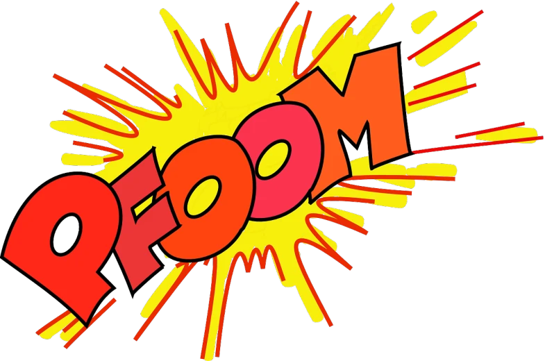 the word boom on a black background, a comic book panel, inspired by Dave Gibbons, pixabay, underground comix, in a bedroom!!!!!!!!!!!!!!!!!!!!, freeform ferrofluids, 2014, webcam