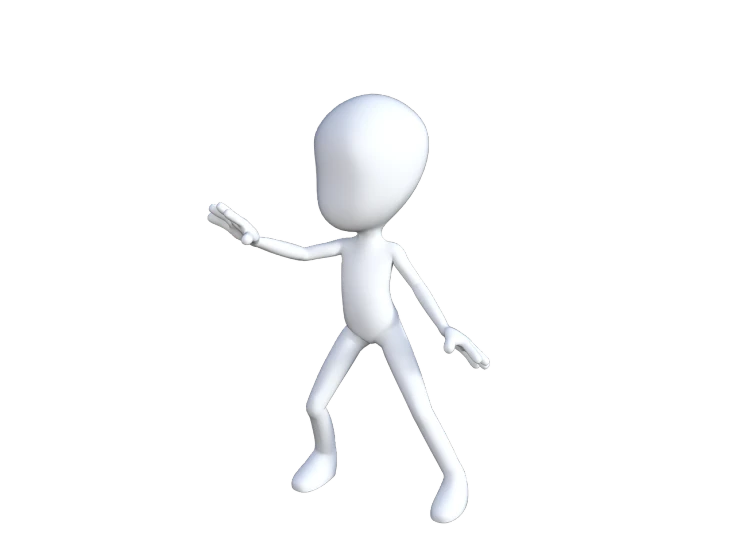 a close up of a person on a skateboard, a raytraced image, inspired by Jean Tabaud, gestures, full body sprite, white soft leather model, stick figure