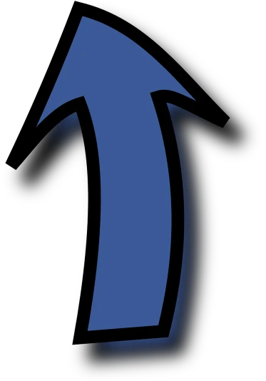a blue arrow pointing upward on a black background, by Tom Carapic, curves, cartoonish and simplistic, indigo, left trad
