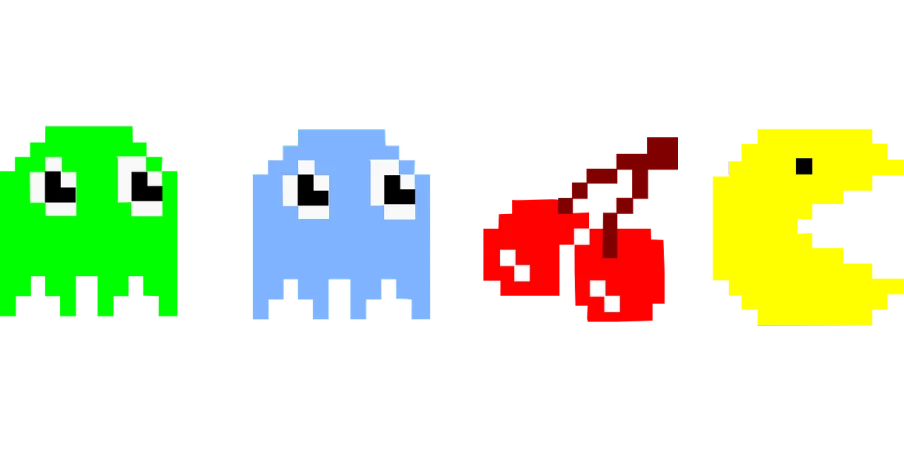 an image of three paco paco paco paco paco paco paco paco paco paco paco paco, inspired by Luma Rouge, reddit, pixel art, an octopus fighting an astronaut, 2 5 6 x 2 5 6 pixels, there is one cherry, blue and red two - tone