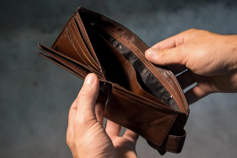 a close up of a person holding a wallet, renaissance, in distress, back - lit, high budget, 6 4 0