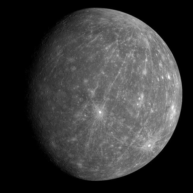 a black and white photo of the moon, renaissance, mercury, a brightly colored, half turned around, ohararyu