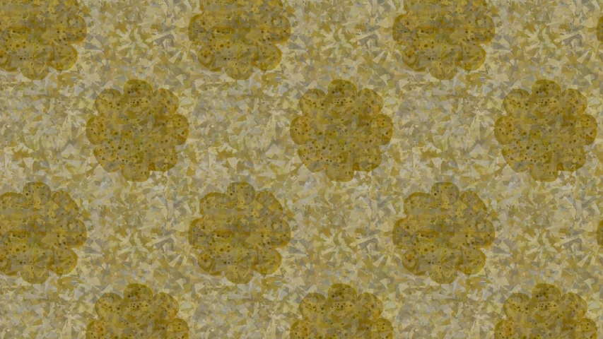 a wall that has a bunch of flowers on it, inspired by Mark Tobey, deviantart, baroque, golden fabric background, olive, transparent, symetrical japanese pearl