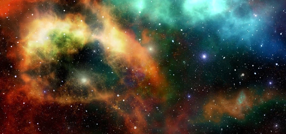 a colorful space filled with lots of stars, digital art, shutterstock, space art, ((space nebula background)), space oddity, cloud nebula, screensaver
