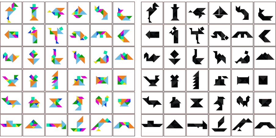 a computer keyboard sitting on top of a desk, a screenshot, by Attila Meszlenyi, generative art, abstract neon shapes, sprite sheet, triangles, animal shapes