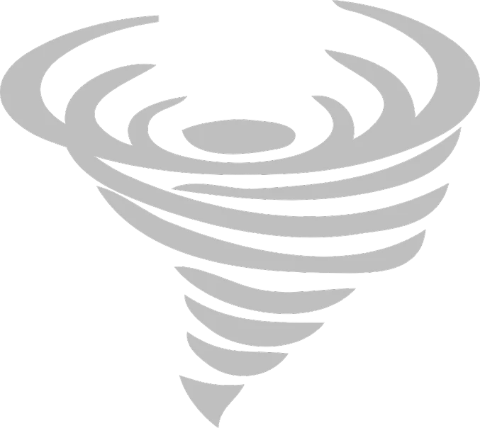 a black and white image of a tornado, an album cover, inspired by Shūbun Tenshō, reddit, vectorized logo style, whirlpool, 2009), drawn in microsoft paint