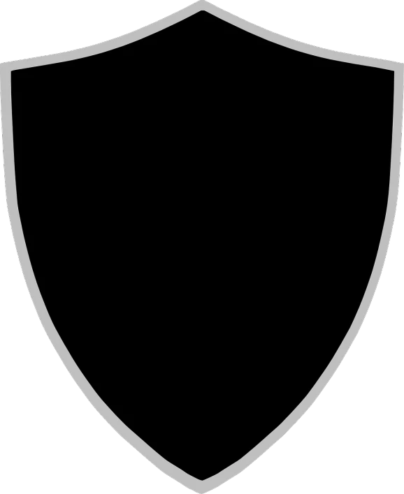 a black and white shield on a black background, pixabay, symbolism, card back template, infantry, rustic yet enormous scp (secure, child