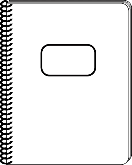a black and white picture of a blank book, lineart, by Andrei Kolkoutine, computer art, cell cover style, school class, simple primitive tube shape, monthly