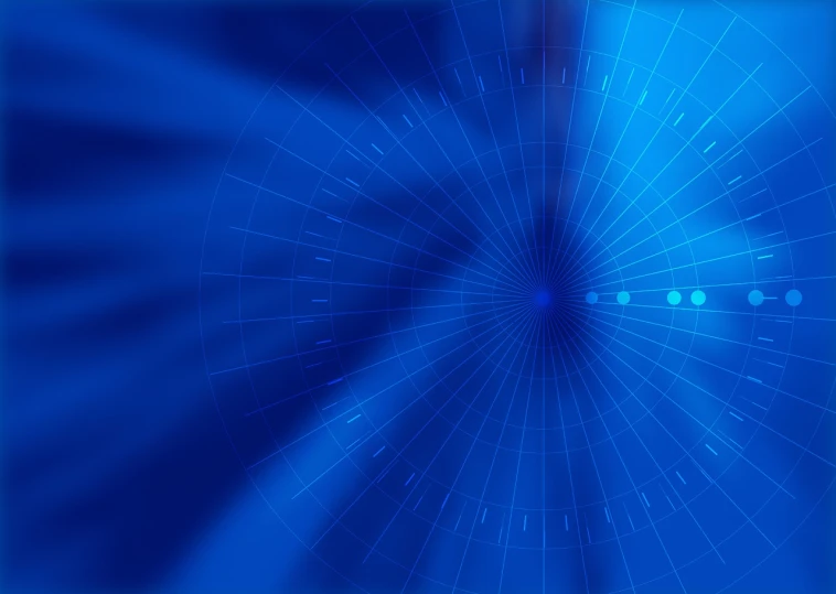 a blue abstract background with lines and dots, a picture, by Wayne England, shutterstock, futurism, stargate, radial light, background image, compass energy flowing