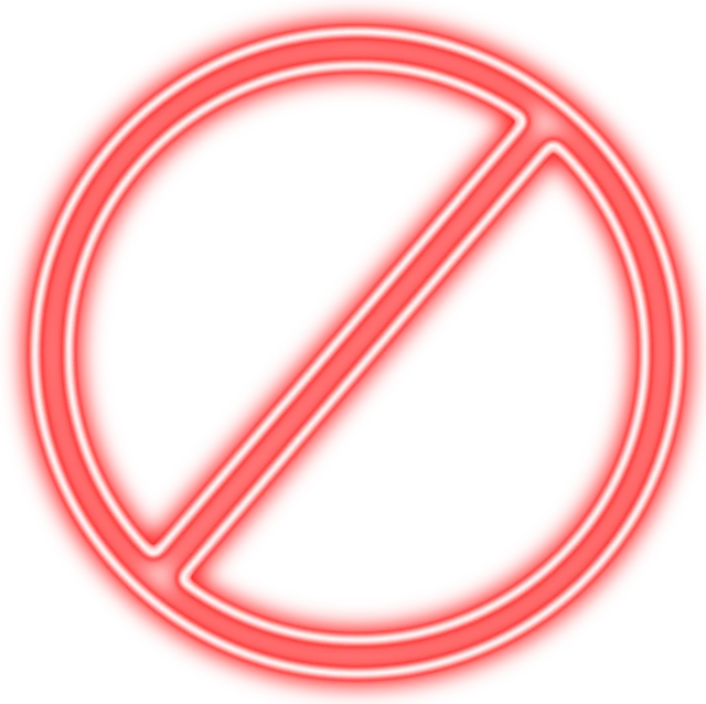 a red no entry sign on a black background, digital art, by Andrei Kolkoutine, pixabay, plasticien, thin healing glowing devices, straw, circular, no jersey