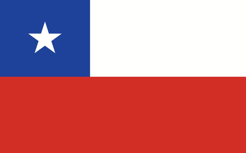 a red white and blue flag with a star, a digital rendering, by Francisco de Holanda, chilean, detailed vector, wikimedia commons, andes